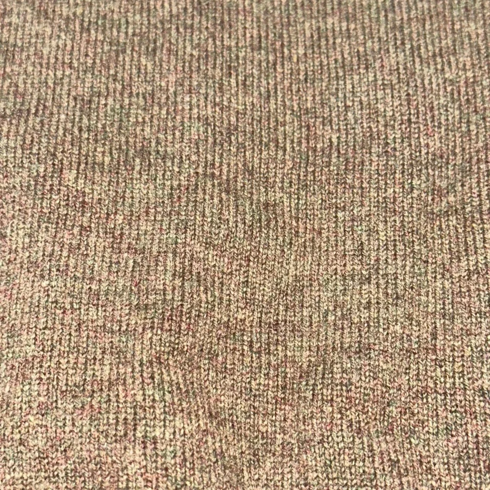 Vintage 70s Amcrest Mens Brown 100% Lambswool V-Neck Sweater Made in England L